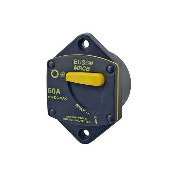 Disjoncteur thermique encastrable SERIES 187 - 50A Disjoncteur thermique encastrable SERIES 187 - 50A Comptoir Nautique