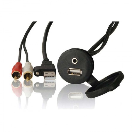 Câble USB 2m avec prise jack 3.5mm Câble USB 2m avec prise jack 3.5mm
