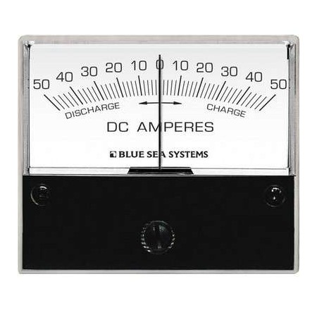 Ampèremètre analogique courant continu 0-50A, Shunt externe Ampèremètre analogique courant continu 0-50A, Shunt externe