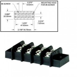 Bloc de jonction 4 circuits 20A Bloc de jonction 4 circuits 20A