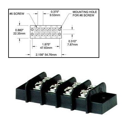 Bloc de jonction 4 circuits 20A Bloc de jonction 4 circuits 20A