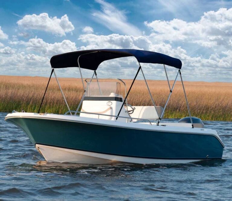 Bimini Top Pour Bateau 3 Arceaux Noir - Auvent Protection Soleil Pluie 183x140x137 Cm