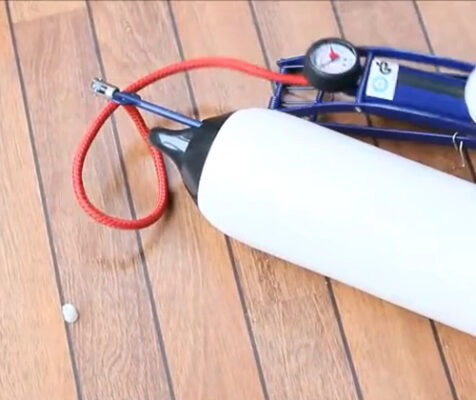 Pompe à Air Double Action Seilflechter – Gonflage Rapide Pour Pare-battages Et Ballons, Petite, Puissante (2 Bars), Se Glisse Dans Une Poche