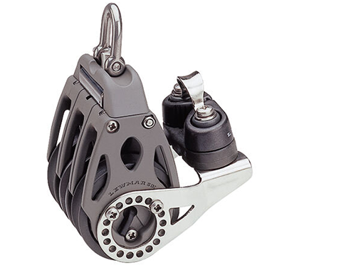 Poulie Lewmar Control triple a cliquet et taquet