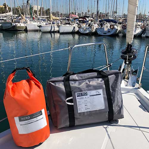 Armement complet + 24h grab bag étanche Radeau de survie côtier compact Coastal 4Water