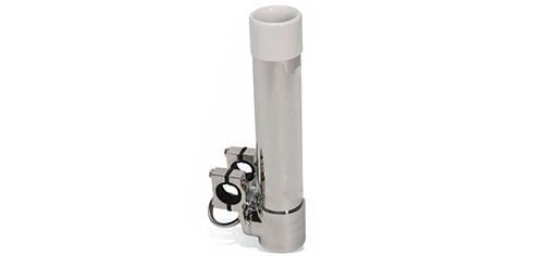 Porte canne orientable Inox pour fixation sur balcon - Seanox