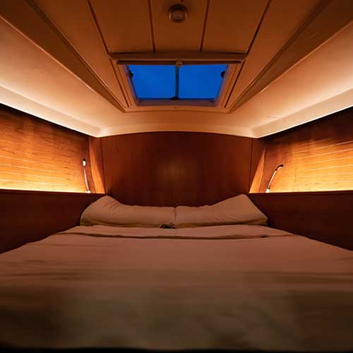 éclairage intérieur bateau chambre