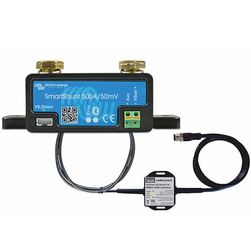 Collaboration VE.direct de Vitron Energy et l'interface NMEA 2000 veKonvert du contrôleur de batterie BM100 Digital yacht