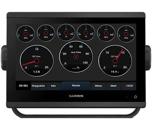 Passerelle veKonvert Digital Yacht VE.Direct vers NMEA2000 avec informations batteries sur écran multifonctions Garmin