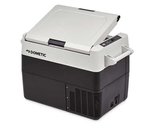 ouverture double charnière de la Glacière à compresseur Dometic CoolFreeze CFF35