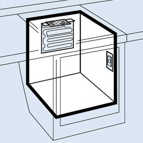 schéma fonctionnement groupe froid avec évaporateur en L