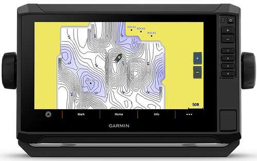 Garmin echomap UHD2 fonction quickdraw contour