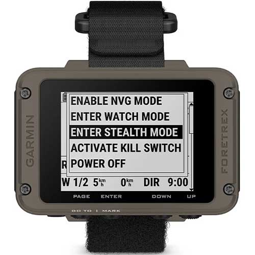 Fonctions tactiques de la montre GPS Garmin Foretrex 901