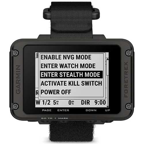 Fonctions tactiques de la montre GPS Garmin Foretrex 801