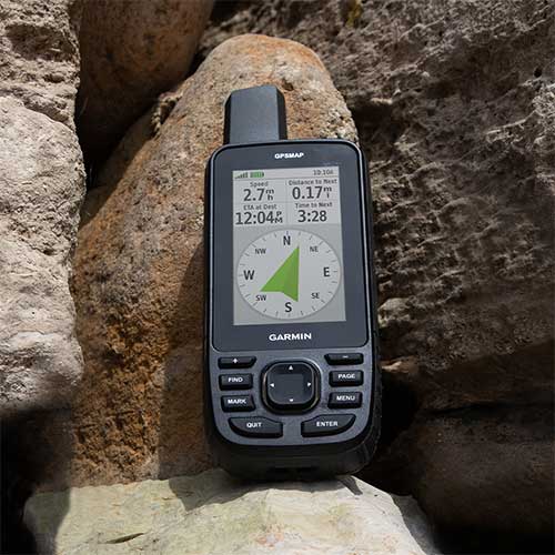 Capteurs ABC (altimètre, baromètre et compas électronique) du Gps portable Garmin GPSMAP 67