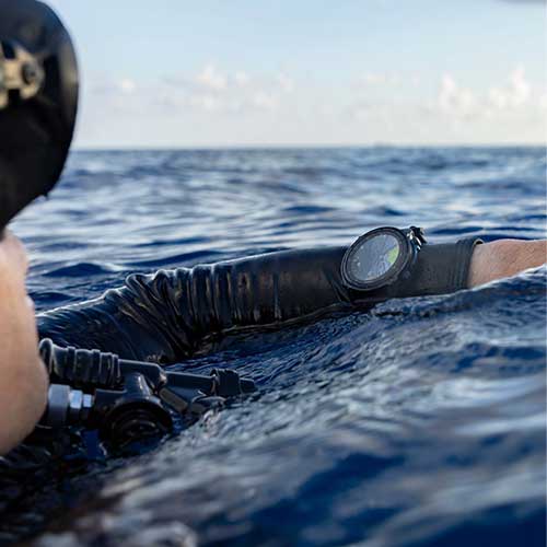 Fonction plongée de la montre de plongée connectée GPS Descent Mk3 Garmin