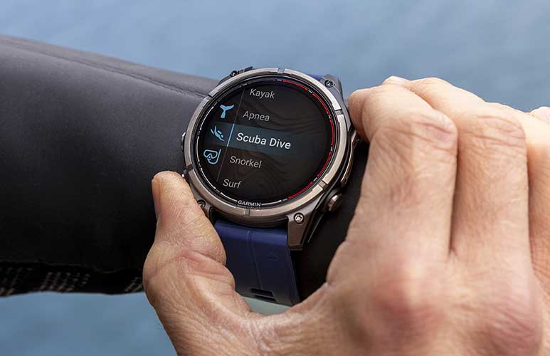 Montre connecté quatix 8 pro plongée