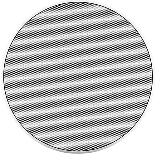 Grille Luxe ronde blanche aimantée - subwoofer bateau JL Audio M6 Luxe