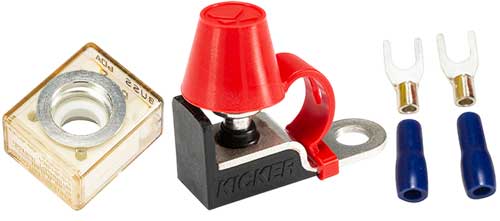 Kit câblage KICKER 4AWG - protection par fusible et connectiques