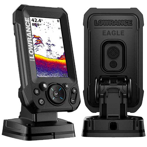 écran et connecteurs du sondeur lowrance eagle 4x