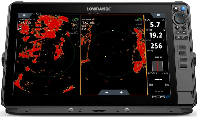 HDS PRO 16 radar halo