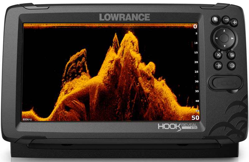 Lowrance HOOK Reveal 9 Tripleshot technologie DownScan Imaging