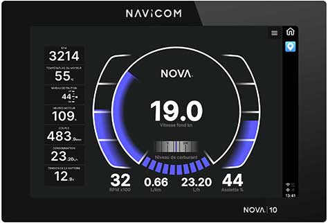 Ecran multifonction NOVA donnée NMEA2000