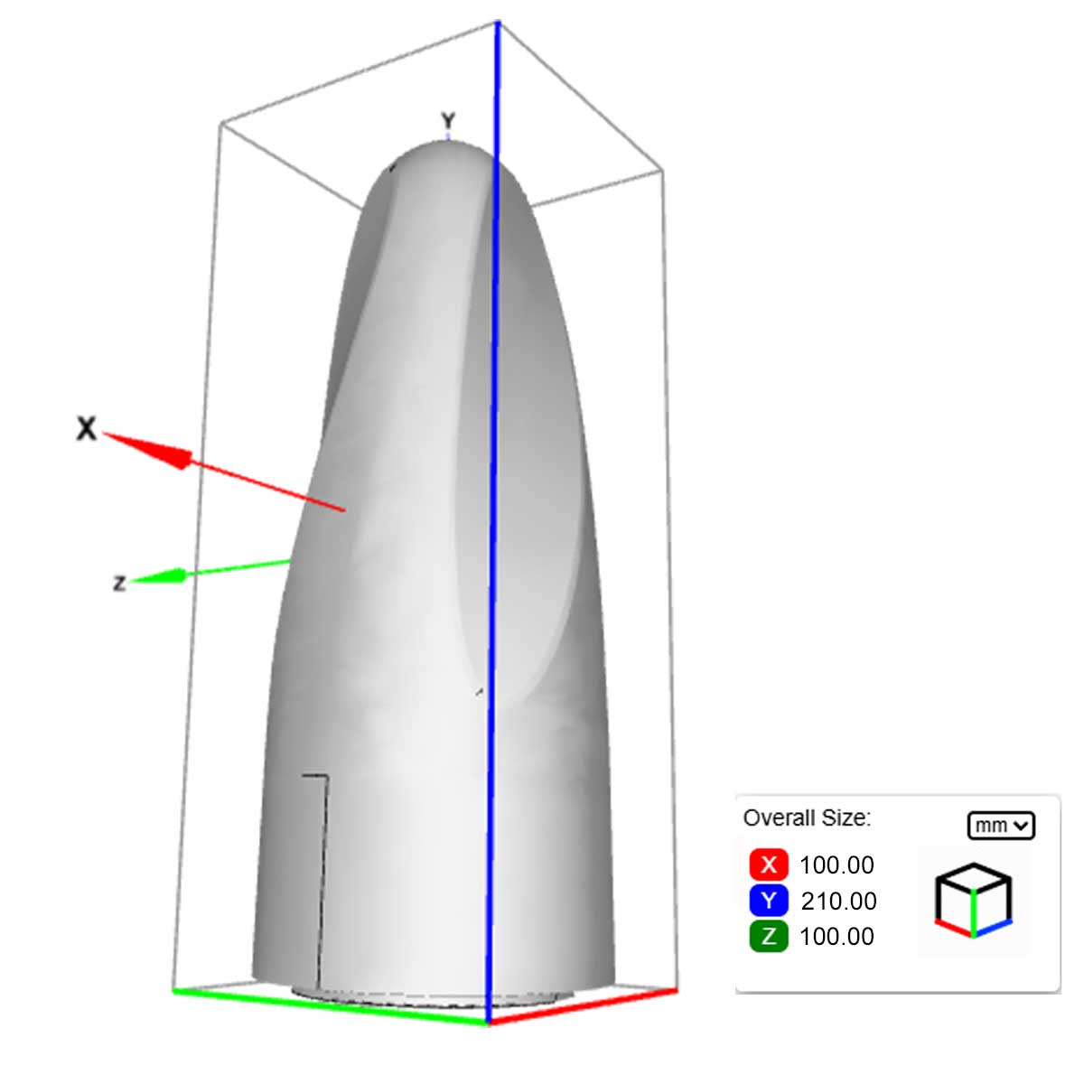 Glomex antenne VHF RA121 dimension