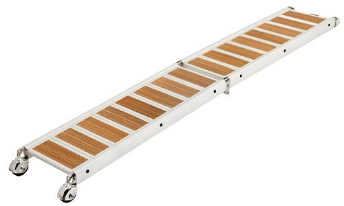 Passerelle pliable verni blanc 310 cm