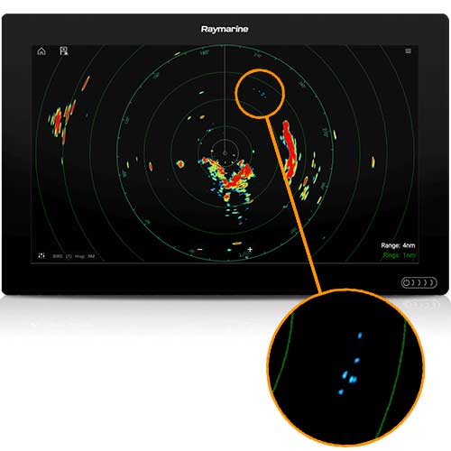 Antenne radar poutre Cyclone 55 Watts Raymarine mode oiseau amélioré