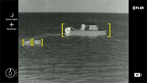 portée flir caméra