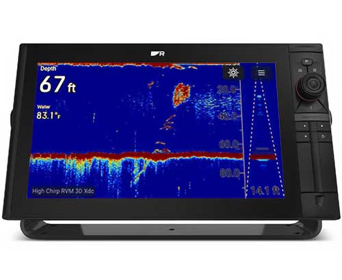 Technologie CHIRP 2D RealVision Max de la sonde RVM Raymarine