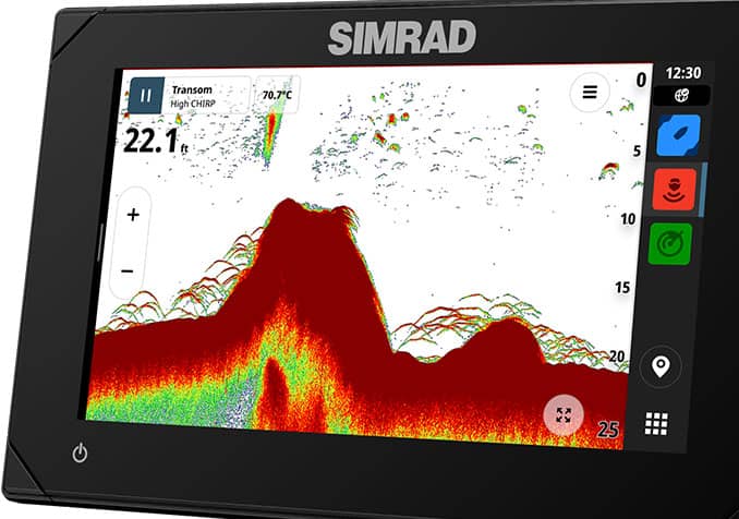 Simrad NSX vue sondeur