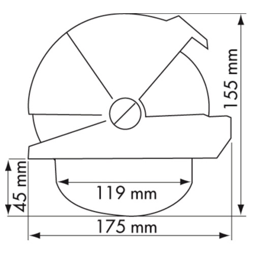 Plastimo Offsore 135 - Dimension