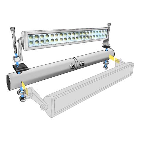 Barre lumineuse LED 12 V 120 W 10800 Lumens