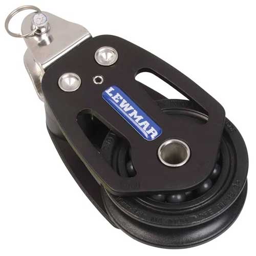 poulie de drisse à chappe 50 mm côté