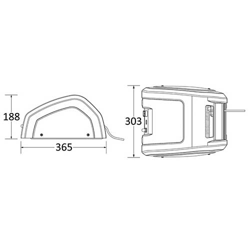 plan d'encombrement guindeau CRW400