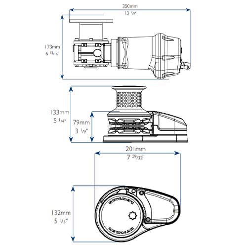 plan d'encombrement guindeau vx1